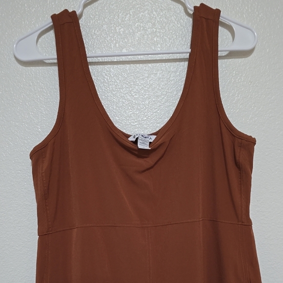 Women's Navy and Brown Jumpsuit - Picture 3 of 11